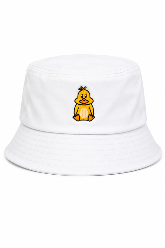 The Test | Official White Bucket Hat | Duckett’s Buckets