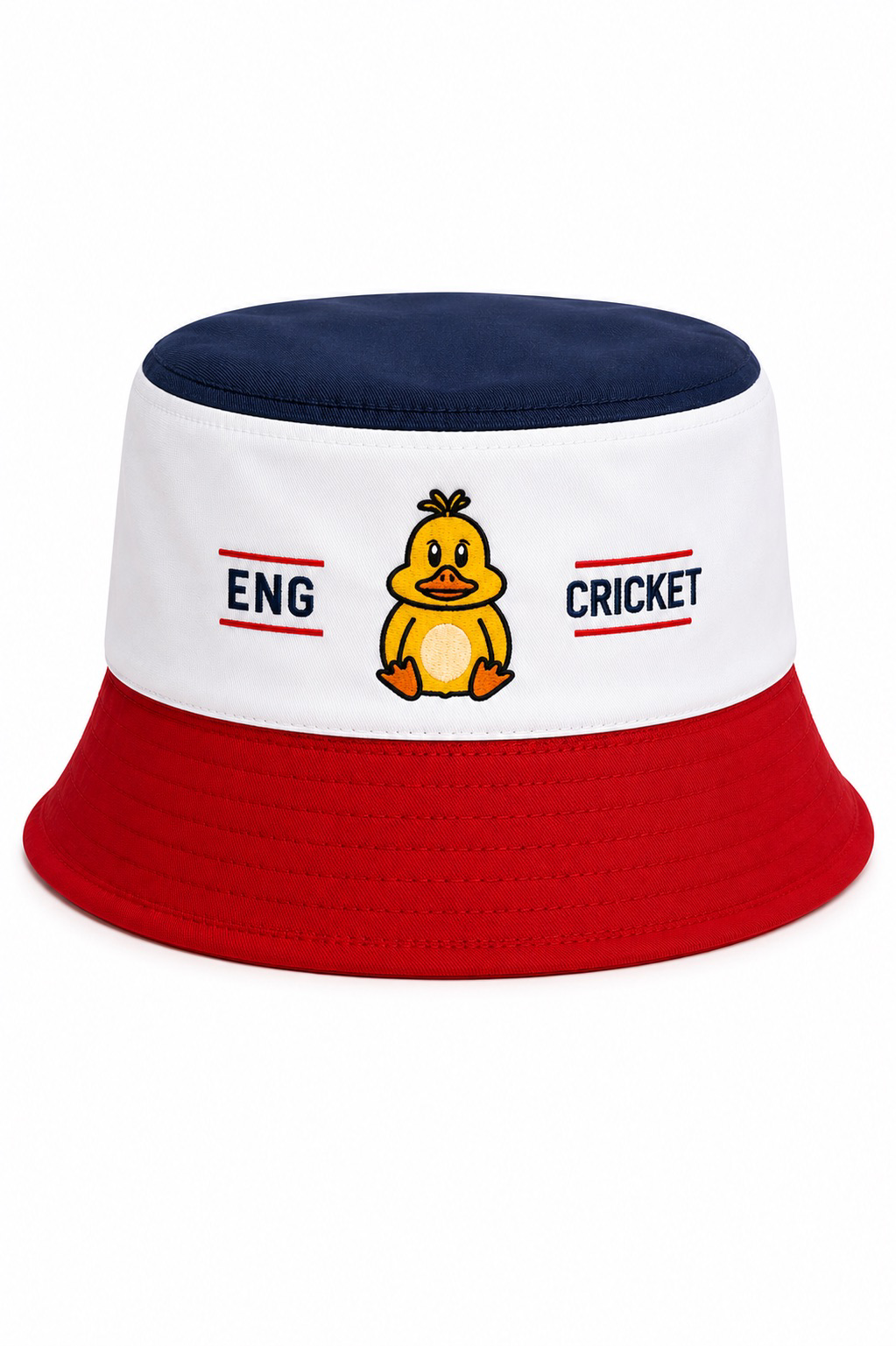 The Little Home Advantage | Official Duckling Kids’ White & Red Bucket Hat