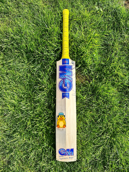 The Official Duckett's Buckets Cricket Bat Sticker