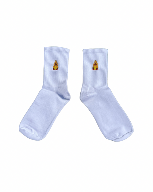 Duckett’s Buckets White Ankle Socks