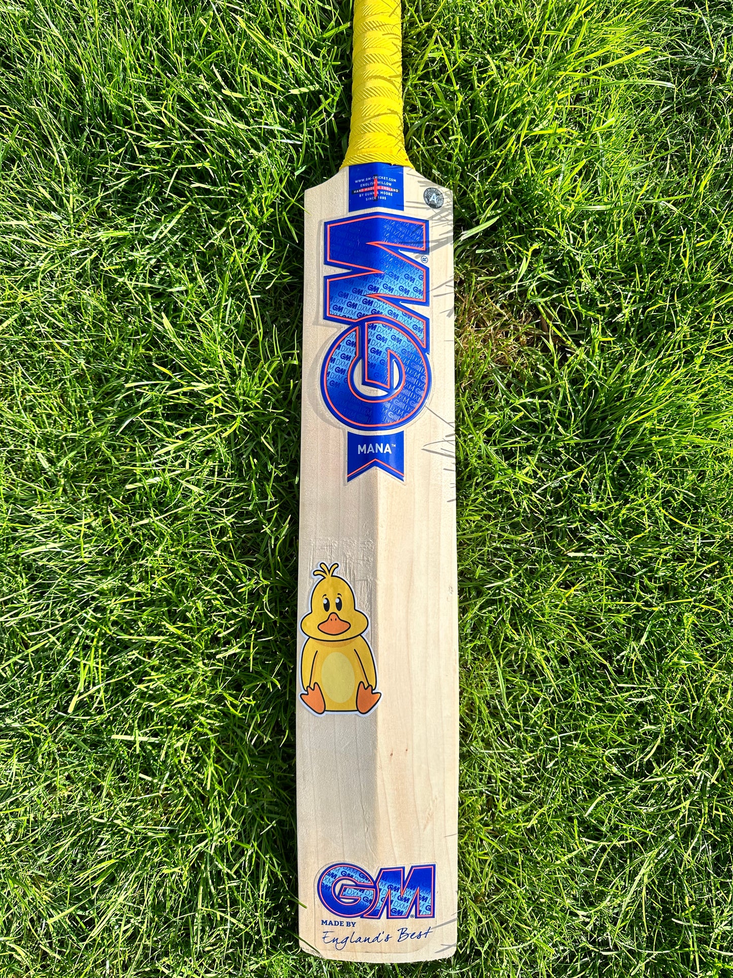 The Official Duckett's Buckets Cricket Bat Sticker
